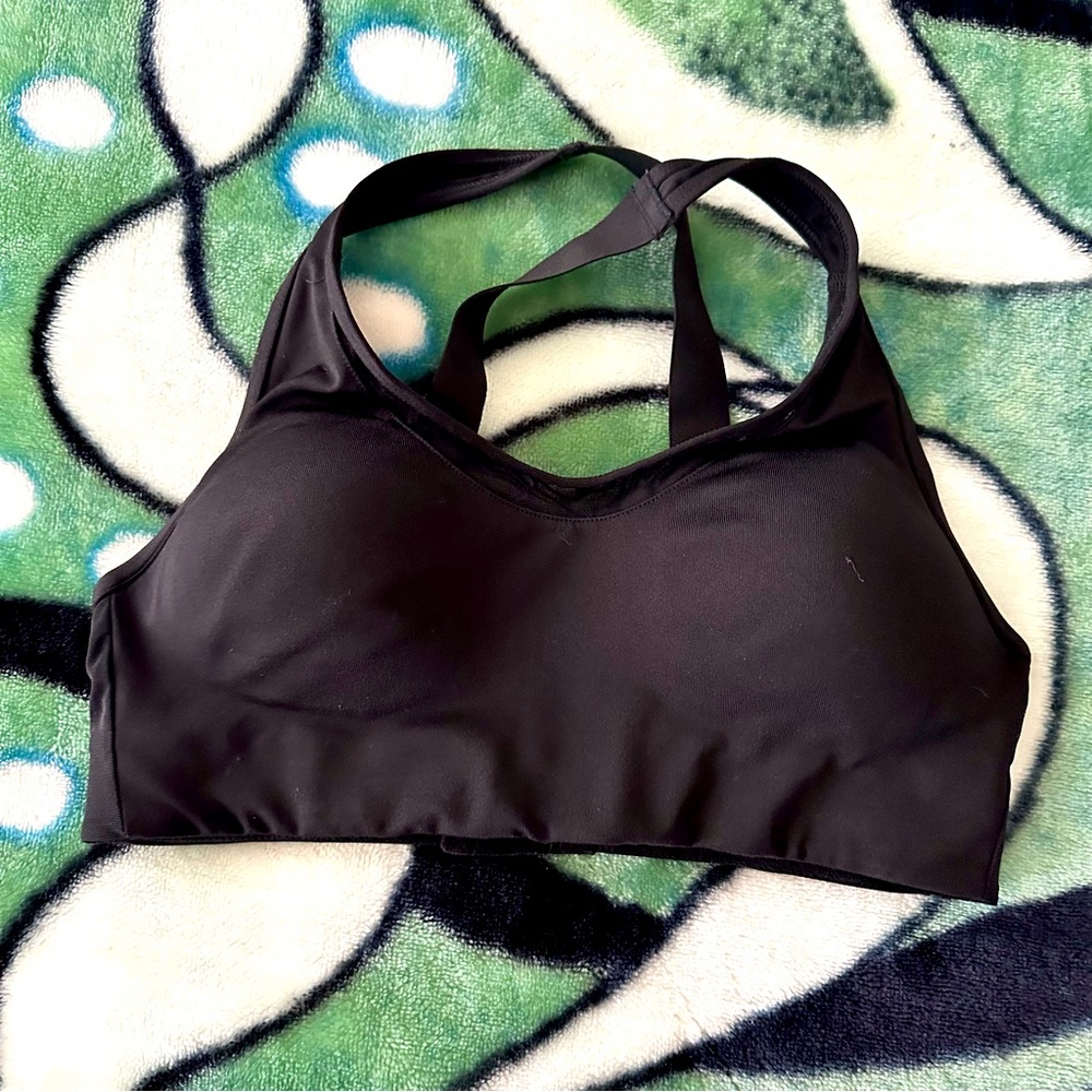 PINK black sports bra size S